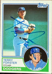 Terry Forster Autographed 1983 Topps #583