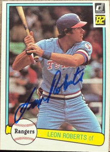 Leon Roberts Autographed 1982 Donruss #415