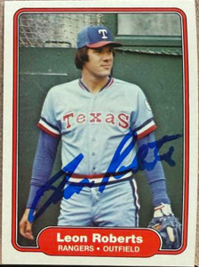 Leon Roberts Autographed 1982 Fleer #329