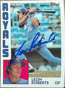Leon Roberts Autographed 1984 Topps #784