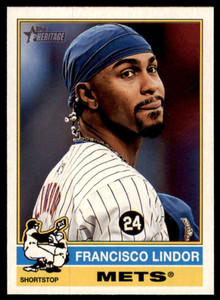 SOLD 162206 2025 Topps Heritage #229 Francisco Lindor NM-MT  New York Mets 