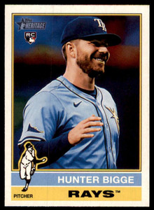 2025 Topps Heritage #256 Hunter Bigge NM-MT  RC Rookie Tampa Bay Rays 
