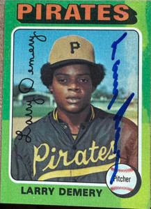Larry Demery Autographed 1975 Topps #433