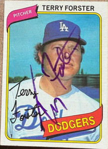 Terry Forster Autographed 1980 Topps #605