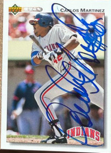 Carlos Martinez Autographed 1992 Upper Deck #598