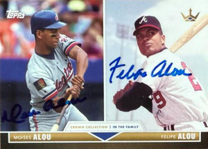 Felipe & Moises Alou Dual Autographed 2022 Topps x Bobby Witt Jr. Crown Collection #32 