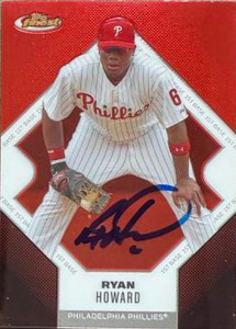 Ryan Howard Autographed 2006 Topps Finest #11