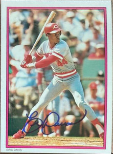 Eric Davis Autographed 1988 Topps - 1988 All-Star Set Collector's Edition (Glossy Send-Ins) #16 Eric Davis Autographed 1988 Topps - 1988 All-Star Set Collector's Edition (Glossy Send-Ins) #16