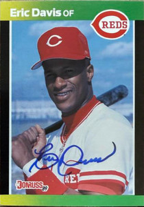 Eric Davis Autographed 1989 Donruss Baseball's Best #6