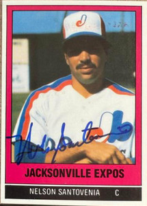 Nelson Santovenia Autographed 1986 TCMA Jacksonville Expos #8 