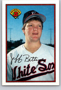 1989 Bowman #60 Jeff Bittiger VG RC Rookie Chicago White Sox 
