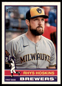2025 Topps Heritage #291 Rhys Hoskins NM-MT  Milwaukee Brewers 