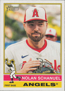 2025 Topps Heritage #273 Nolan Schanuel NM-MT  Los Angeles Angels 