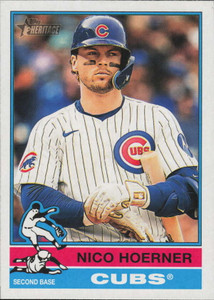 2025 Topps Heritage #52 Nico Hoerner NM-MT  Chicago Cubs 