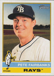 2025 Topps Heritage #361 Pete Fairbanks NM-MT  Tampa Bay Rays 
