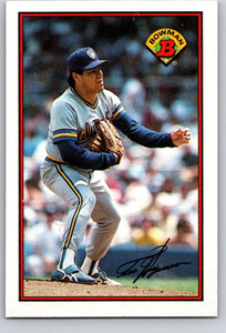 1989 Bowman #129 Teddy Higuera VG Milwaukee Brewers 