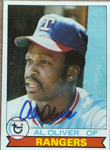 Al Oliver Autographed 1979 Topps #391 Texas Rangers Card