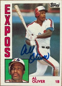 Al Oliver Autographed 1984 Topps #620
