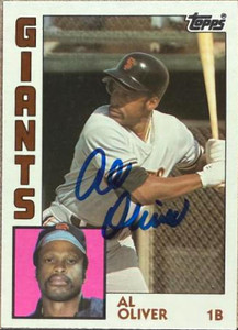 Al Oliver Autographed 1984 Topps Traded #87T