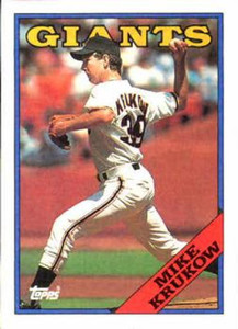 1988 Topps #445 Mike Krukow NM-MT San Francisco Giants 
