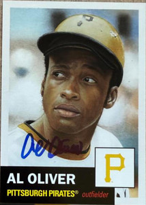 Al Oliver Autographed 2025 Topps Living #817 PR1415 Artist: Angel S. Aviles