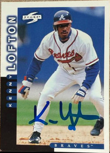 Kenny Lofton Autographed 1998 Score #94 
