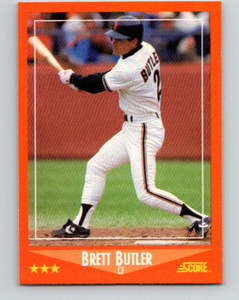 1988 Score Rookie and Traded #3T Brett Butler NM-MT  San Francisco Giants 