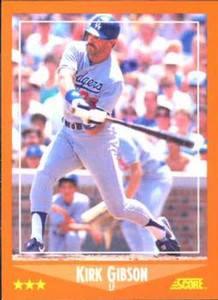 1988 Score Rookie and Traded #10T Kirk Gibson NM-MT  Los Angeles Dodgers 