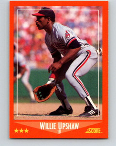 1988 Score Rookie and Traded #42T Willie Upshaw NM-MT  Cleveland Indians 