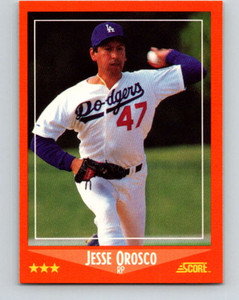 1988 Score Rookie and Traded #64T Jesse Orosco NM-MT  Los Angeles Dodgers 