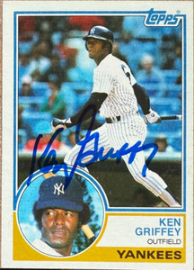Ken Griffey Sr. Autographed 1983 Topps #110