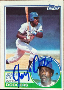 Jorge Orta Autographed 1983 Topps #722 ID: 162910