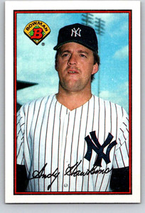 1989 Bowman #166 Andy Hawkins VG New York Yankees 
