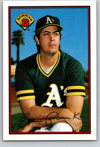 1989 Bowman #191 Eric Plunk VG Oakland Athletics 