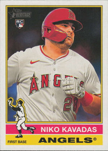 2025 Topps Heritage #320 Niko Kavadas NM-MT  RC Rookie Los Angeles Angels 