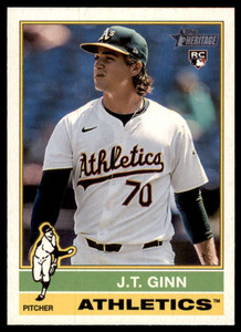 2025 Topps Heritage #290 J.t. Ginn NM-MT  RC Rookie Oakland Athletics 