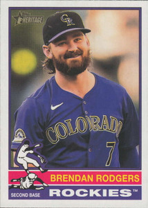 2025 Topps Heritage #293 Brendan Rodgers NM-MT  Colorado Rockies 