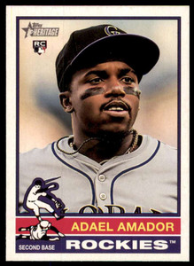 2025 Topps Heritage #61 Adael Amador NM-MT  RC Rookie Colorado Rockies 