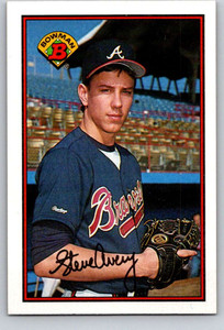 1989 Bowman #268 Steve Avery VG RC Rookie Atlanta Braves 