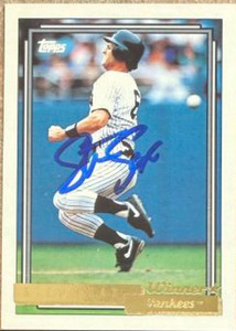 Steve Sax Autographed 1992 Topps Gold Winner #430 