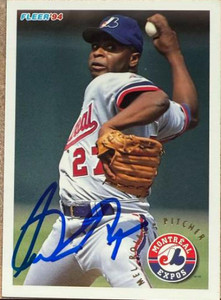 Mel Rojas Autographed 1994 Fleer #548