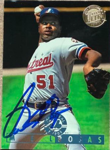 Mel Rojas Autographed 1995 Fleer Ultra Gold Medallion #193