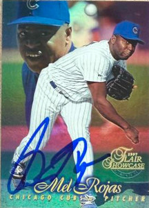 Mel Rojas Autographed 1997 Flair Showcase - Flair Showcase Row 1 (Grace) #84 Mel Rojas Autographed 1997 Flair Showcase - Flair Showcase Row 1 (Grace) #84