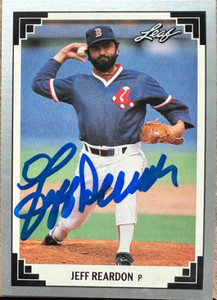 Jeff Reardon Autographed 1991 Leaf #252