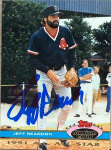 Jeff Reardon Autographed 1992 Stadium Club Dome #149 AS