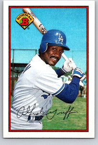 1989 Bowman #345 Alfredo Griffin VG Los Angeles Dodgers 