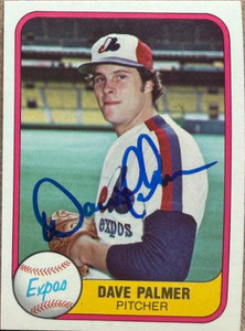 David Palmer Autographed 1981 Fleer #160 Montreal Expos Card