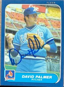 David Palmer Autographed 1986 Fleer Update #U-87 Atlanta Braves Card