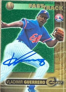 Vladimir Guerrero Autographed 1997 Circa - Fast Track #1 