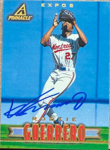 Vladimir Guerrero Autographed 1997 New Pinnacle #169 ROO